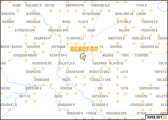 map of Agbofon