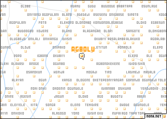 map of Agbolu
