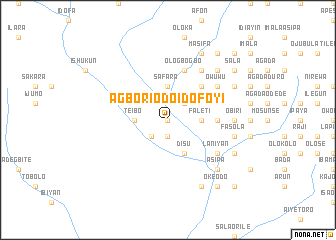 map of Agboriodo Idofoyi