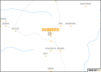 map of Agborro