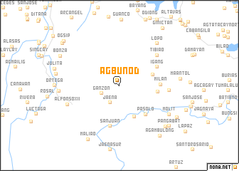 map of Agbun-od