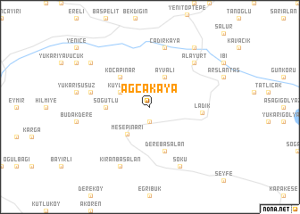 map of Ağcakaya