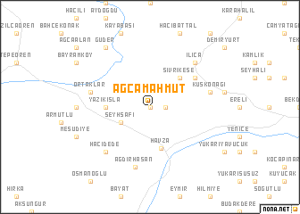 map of Ağcamahmut