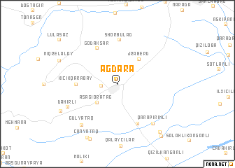 map of Ağdǝrǝ