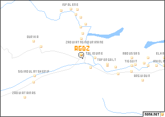 map of Agdz