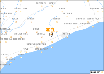 map of Agell