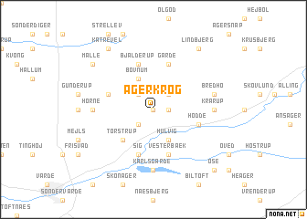 map of Agerkrog