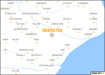 map of Agersted