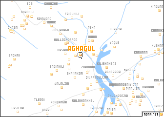 map of Āgha Gul