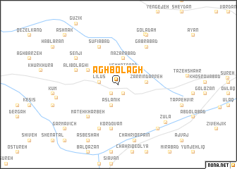 map of Āgh Bolāgh