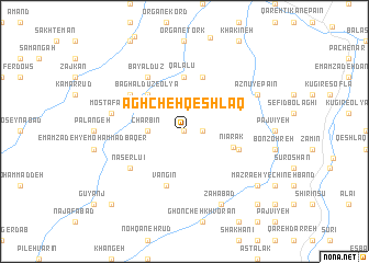 map of Āghcheh Qeshlāq