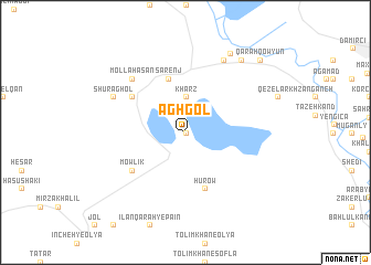 map of Āgh Gol