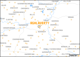 map of Aghlaverty