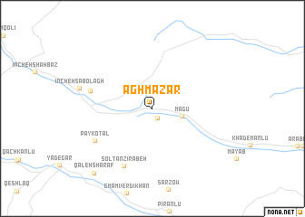 map of Āghmazār