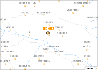 map of Āghūz