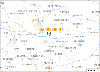 map of Agía Kyriakí