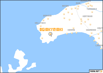 map of Agía Kyriakí