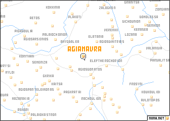 map of Agía Mávra