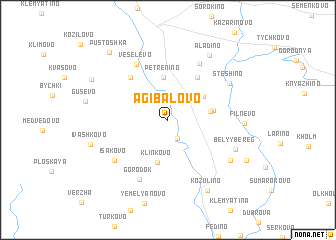 map of Agibalovo