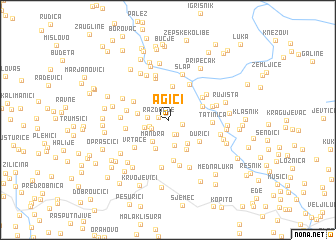 map of Agići