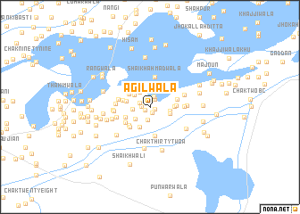 map of Agilwāla
