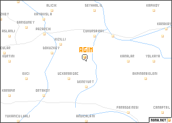 map of Ağım