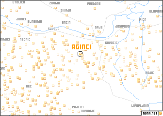 map of Aginci