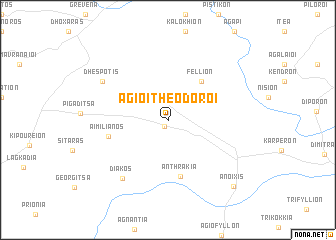 map of Ágioi Theódoroi