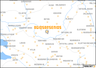 map of Ágios Arsénios