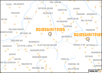 map of (( Ágios Dimítrios ))