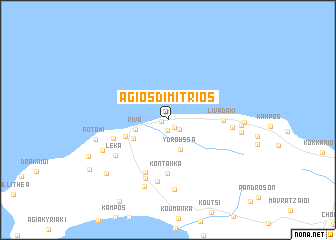 map of Ágios Dimítrios