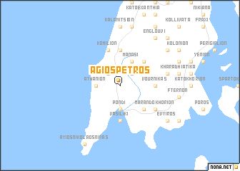 map of Ágios Pétros