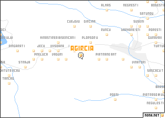 map of Agîrcia