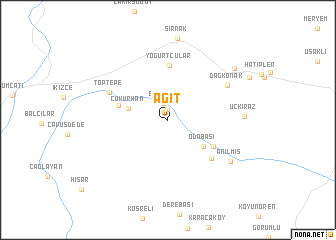 map of Ağıt