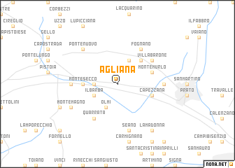 map of Agliana