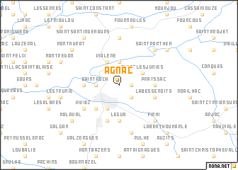 map of Agnac