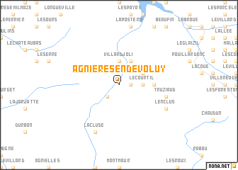 map of Agnières-en-Dévoluy