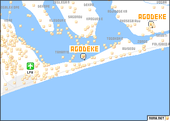 map of Agodéké