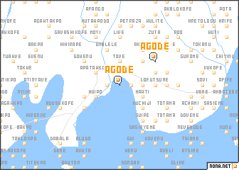 map of Agode