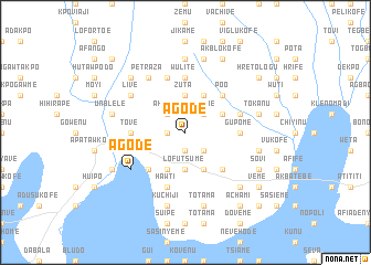 map of Agode