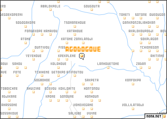 map of Agodogoué