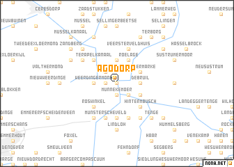 map of Agodorp