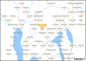 map of Agoe