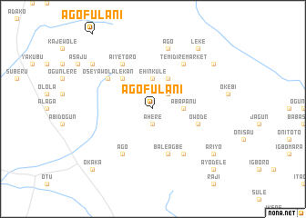 map of Ago Fulani