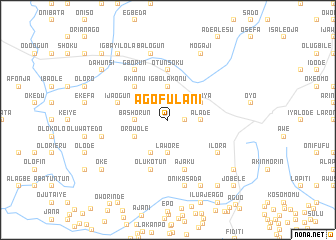 map of Ago Fulani