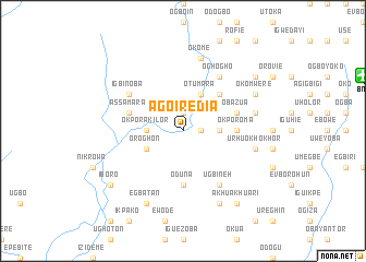 map of Ago Iredia