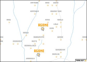 map of Agomé