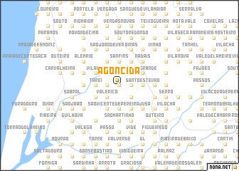 map of Agoncida