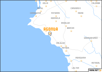 map of Agonda