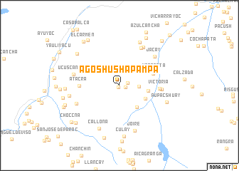 map of Agoshusha Pampa